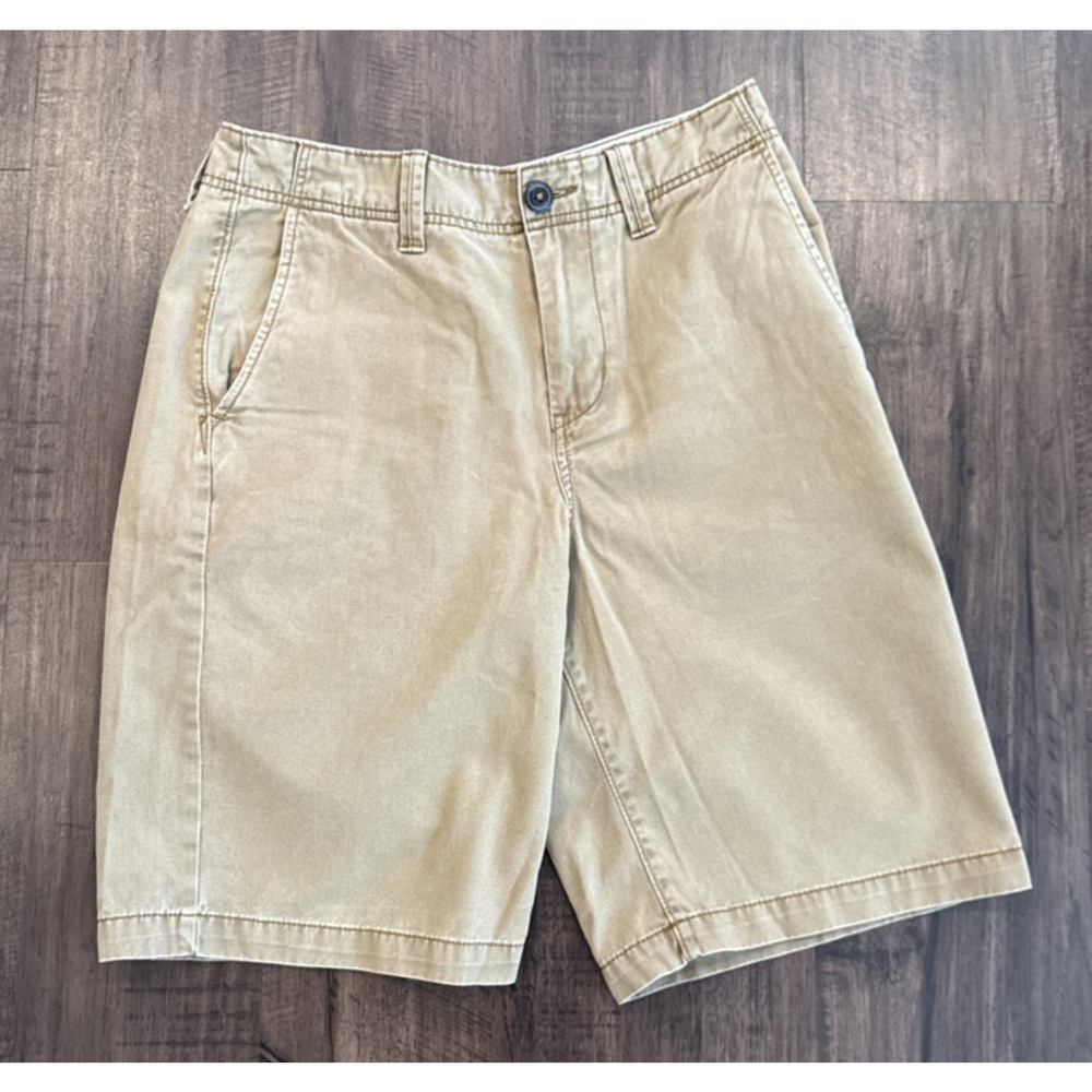 American Eagle Outfitters Shorts Mens 30 Khaki Chino 100% Cotton Longboard